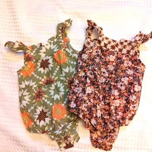 Set of 2 tank onesies! 6-9mo